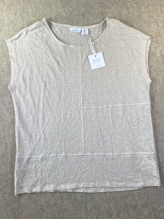 Sigrid Olsen Tops - NWT Sigrid Olsen Women's Cream Cap Sleeve Top